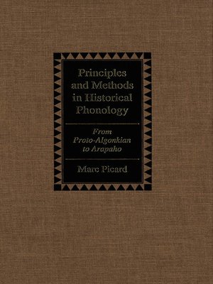 cover image of Principles and Methods in Historical Phonology